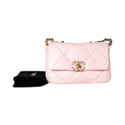 Chanel 19 Small Pink Calfskin Bag
